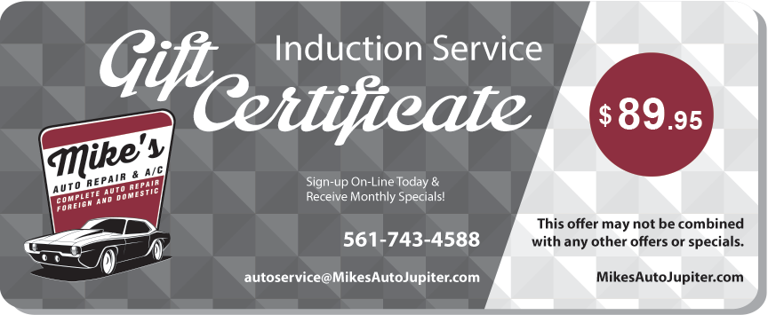 Induction Service Gift Certificate